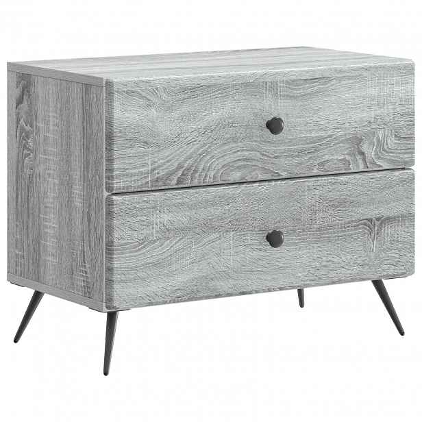vidaXL Noční skříňka Šedá sonoma 62 x 34,5 x 47,5 cm Kompozitní dřevo