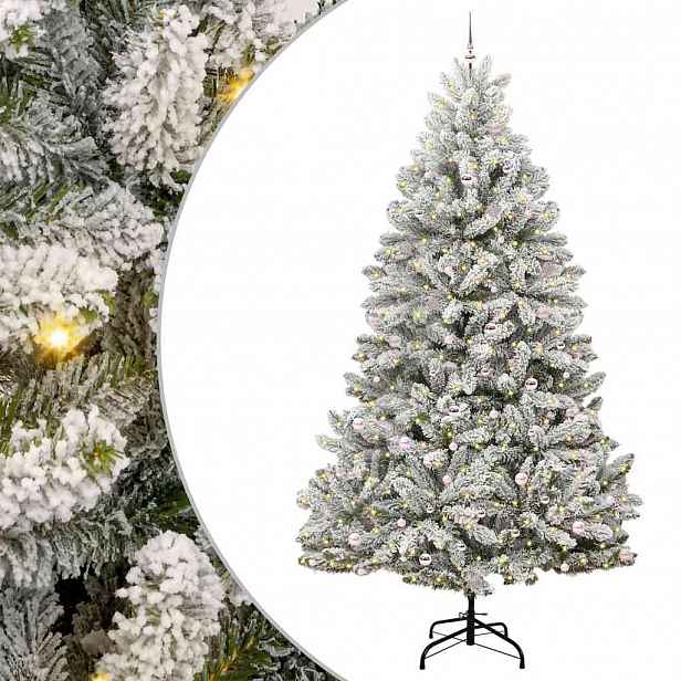 vidaXL Umělý vánoční stromeček 300 cm 300 LED Teplá bílá PVC a ocel