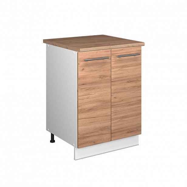 Vicco SKŘÍŇKA POD DŘEZ Fame-Line, Zlatý mocný dub/Bílá, 60 cm