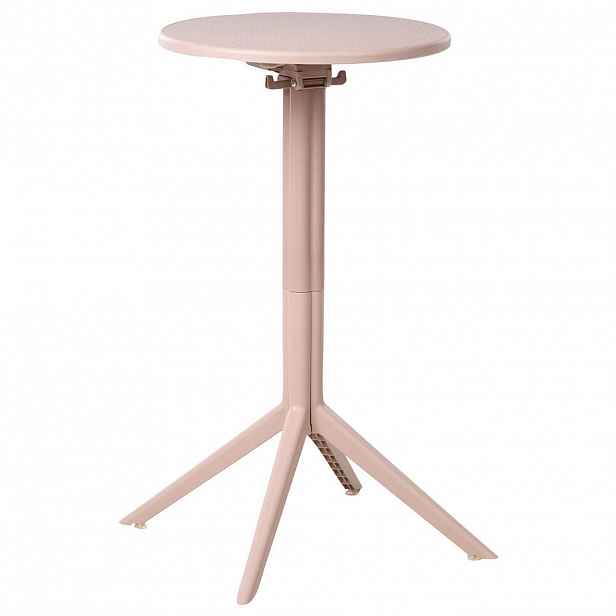 Beliani ZAHRADNÍ BAROVÝ STŮL 60/60 cm Béžový Legrena