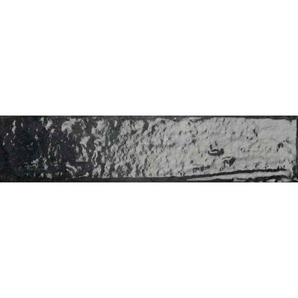 Dlažba Cir City black 6,5x29 cm lesk 1088839 (bal.0,640 m2)