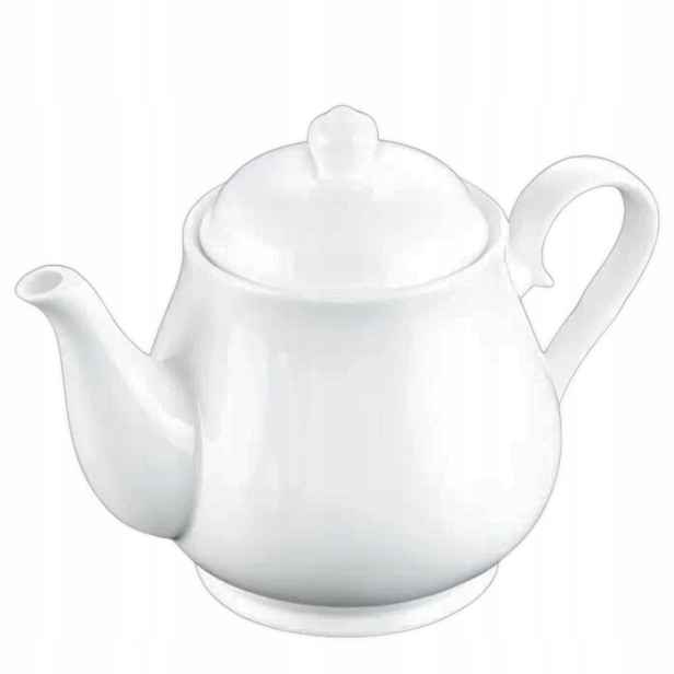 Konvice na čaj z bílého porcelánu Wilmax 850 ml