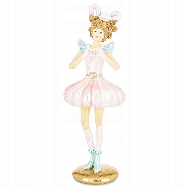 Vánoční figurka pastelová baletka 25,5x9x8 cm Art-Pol 180995