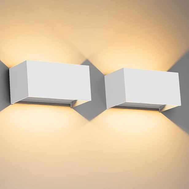 Vatato Led venkovní lampa 24W IP65 teplá 3000K 2ks