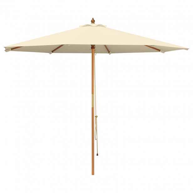 vidaXL Zahradní slunečník Ø 300 x 248 cm Masivní eukalyptové dřevo