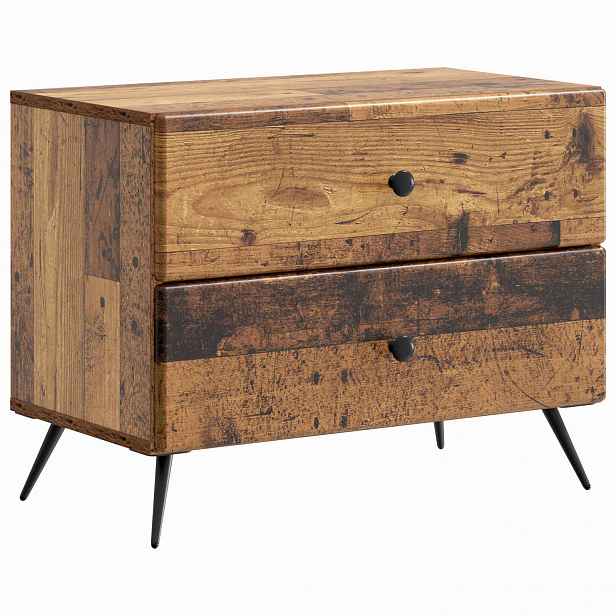 vidaXL Noční skříňka Staré dřevo 62 x 34,5 x 47,5 cm Kompozitní dřevo
