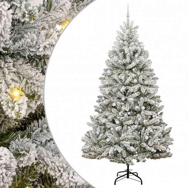 vidaXL Umělý vánoční stromeček 300 cm 300 LED Teplá bílá PVC a ocel