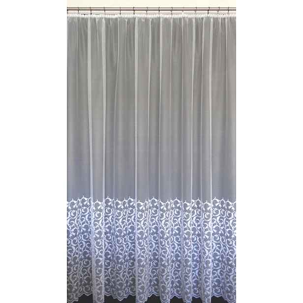 Mg Záclona 618/308 Bílá 250x230 cm Hotová S Páskou Skr