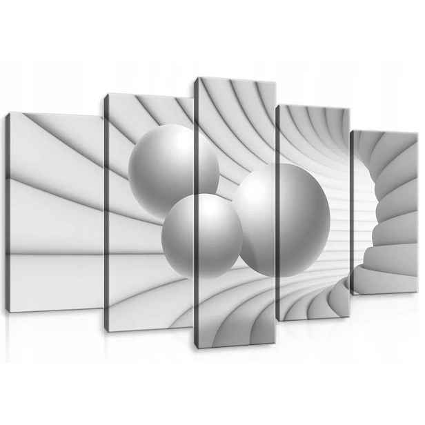 Obraz Na Plátně Canvas 100x60 Tunel Kule 3D
