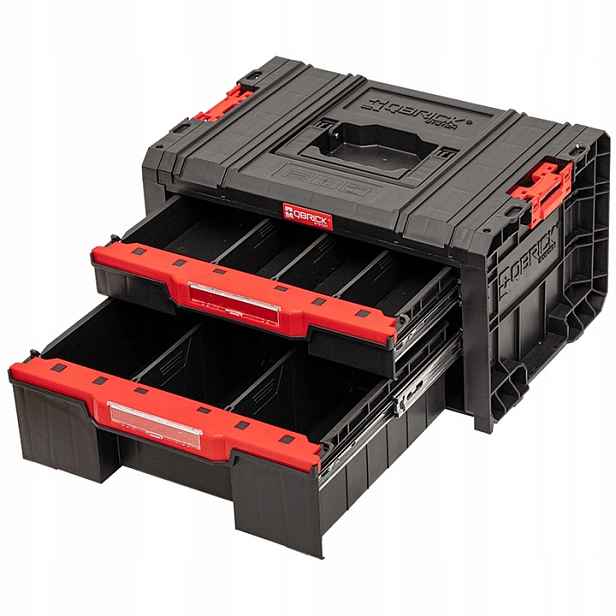 Skříňka na nářadí se dvěma zásuvkami Qbrick Pro Drawer 2 Toolbox Basic