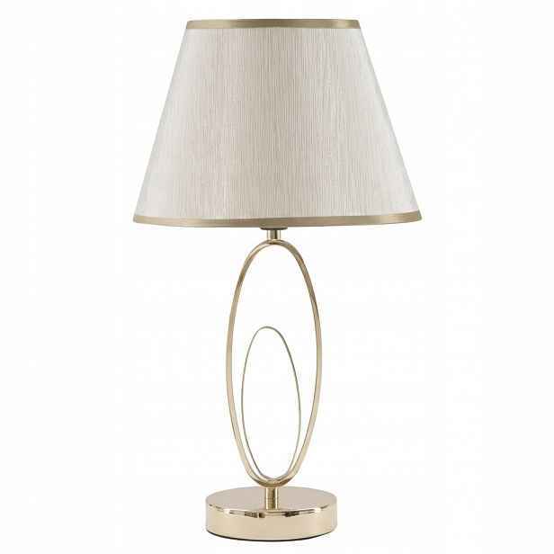 Stolní lampa kovová zlatá moderní Ø24x47cm patice E27 40W 220V