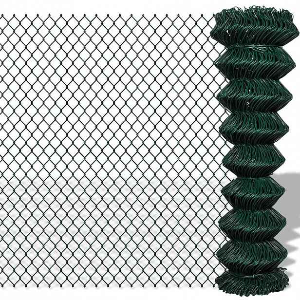 vidaXL Drátěné pletivo ocel 1,5 x 15 m zelené