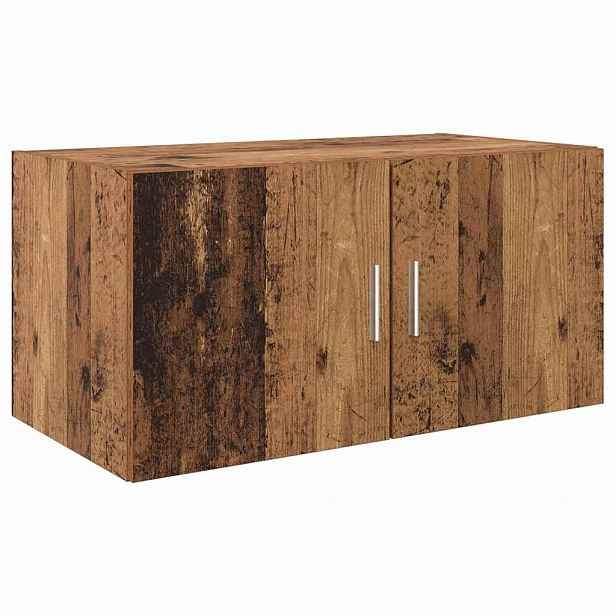 vidaXL Nástěnná skříňka Staré dřevo 80 x 42.5 x 40 cm Kompozitní dřevo