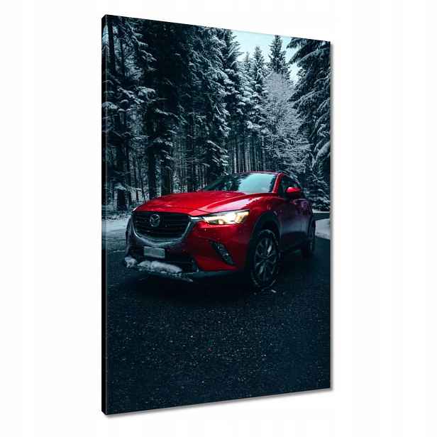 Obrazy 60x90 Červená Mazda Auto