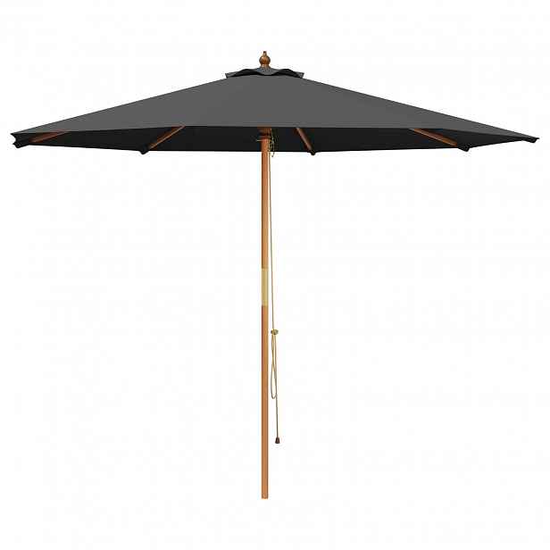 vidaXL Zahradní slunečník Ø 300 x 248 cm Masivní eukalyptové dřevo