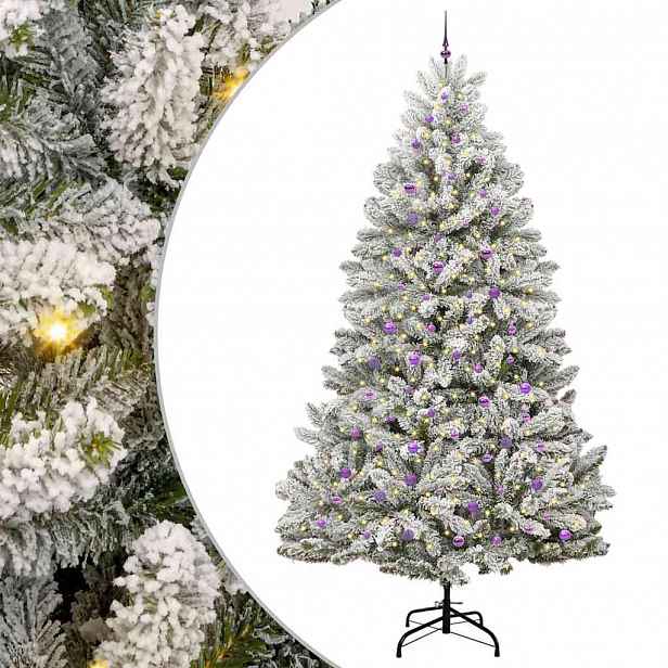 vidaXL Umělý vánoční stromeček 300 cm 300 LED Teplá bílá PVC a ocel