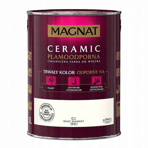 Barva Magnat Ceramic 5L C1 Bílý Diamant