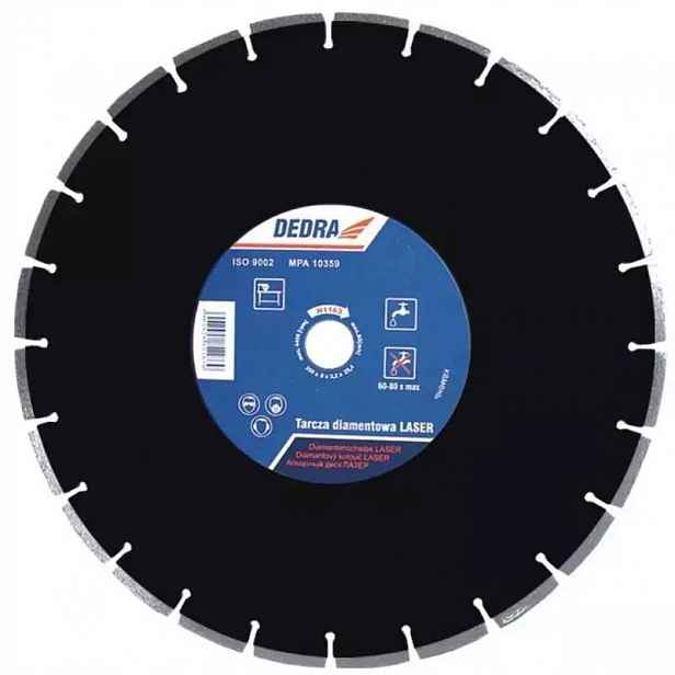 Diamantový kotouč pro asfaty Laser Asfalt 450 mm 25,4 segmentový Dedra