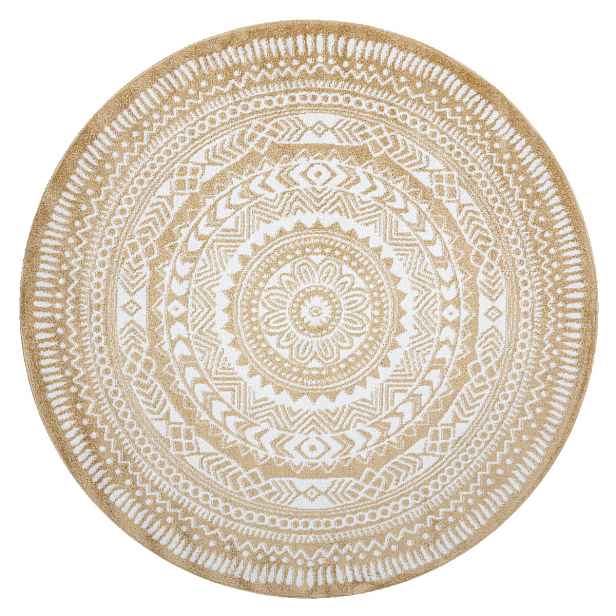 Kusový koberec Napkin gold kruh, 140x140 (průměr) kruh, žlutá, chodba / předsíň, Dywany Łuszczów
