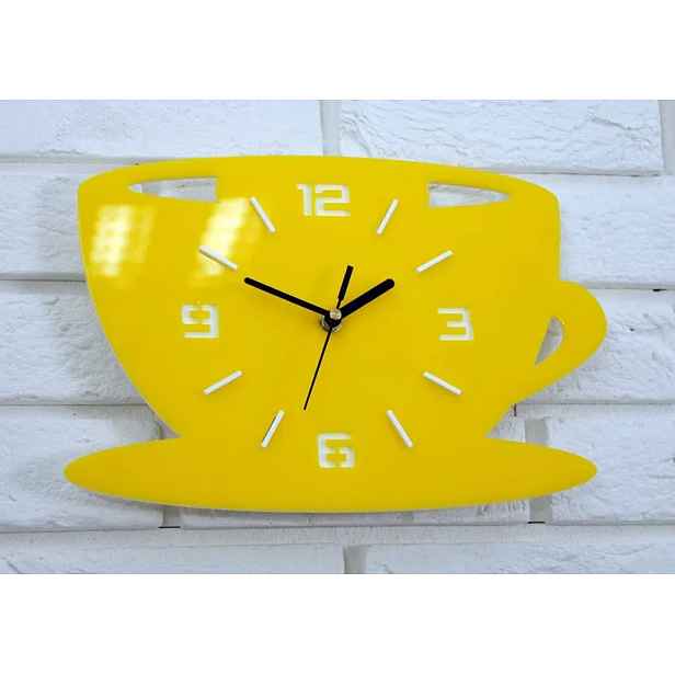 ModernClock Nástěnné hodiny Filiza 33 cm žluté