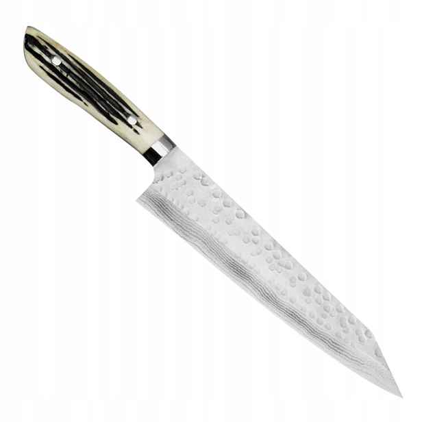 Takeshi Saji SRS-13 Roh jelena Ručně kovaný japonský Nůž šéfkuchaře 24 cm