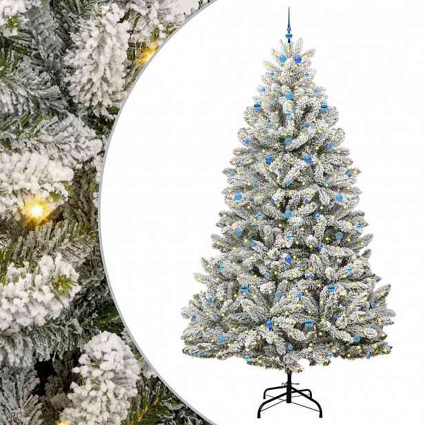 vidaXL Umělý vánoční stromeček 300 cm 300 LED Teplá bílá PVC a ocel