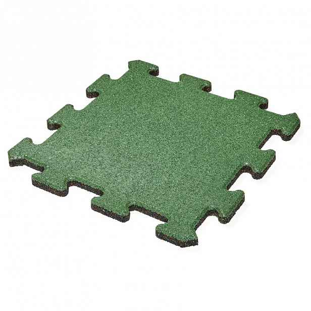 GUMOVÁ DLAŽBA MAX3 - zelená puzzle 500x500x25mm