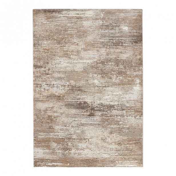 Hnědo-krémový koberec Elle Decor Arty Trappes, 160 x 230 cm