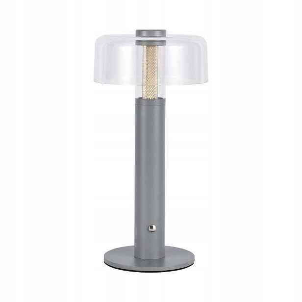Stolní Led stolní restaurační lampa Usb s akumulátorem šedá V-tac