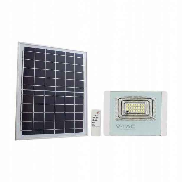 V-tac Solární Led zářič 16W bílý dálkový ovladač časovač VT-40W 4000K 1050lm