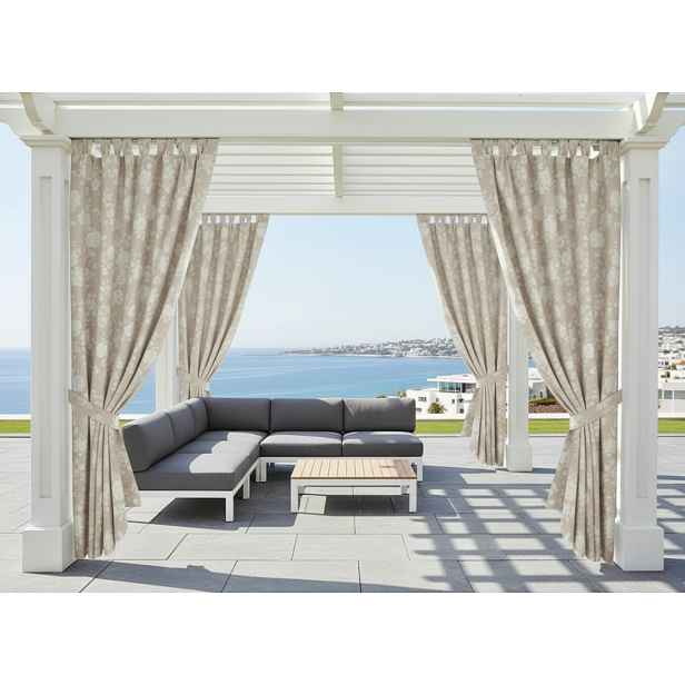 Venkovní vzorovaný zahradní závěs s poutky LUANDA 155x240 cm MyBestHome