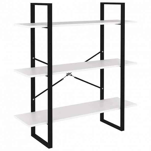 vidaXL Knihovna bílá 100 x 30 x 105 cm kompozitní dřevo