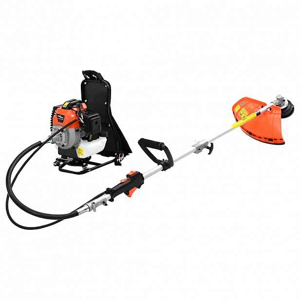 vidaXL Křovinořez batoh Design oranžový 52 ccm 1,45 kW