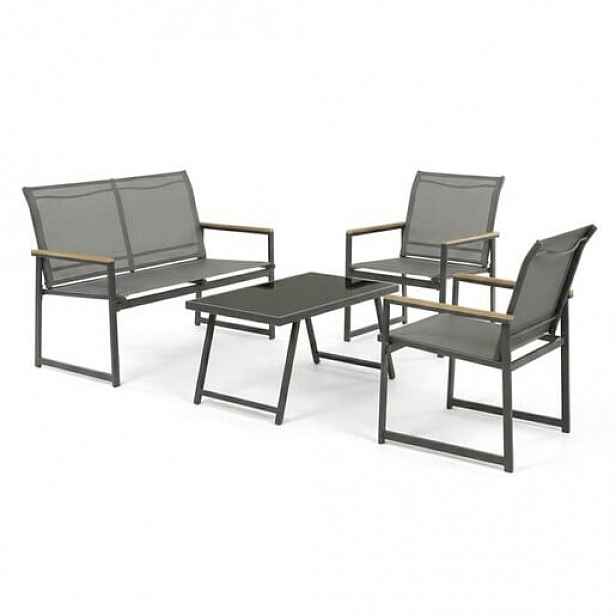 Zahradní set Autronic šedá kov AZS-S1212 GREY