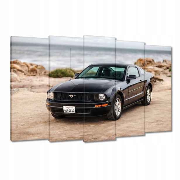 Obrazy 150x95 Černý Ford Mustang