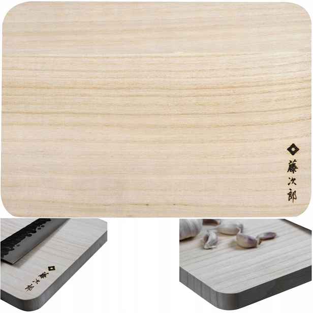 Tojiro Japonská univerzální krájecí deska z dřeva Paulownia 27x19x2 cm