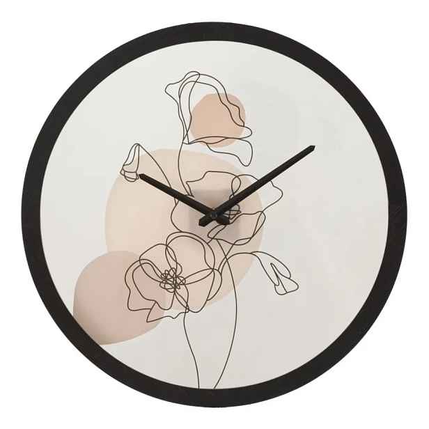 Mauro Ferretti Nástěnné hodiny Flower B 40 cm černé