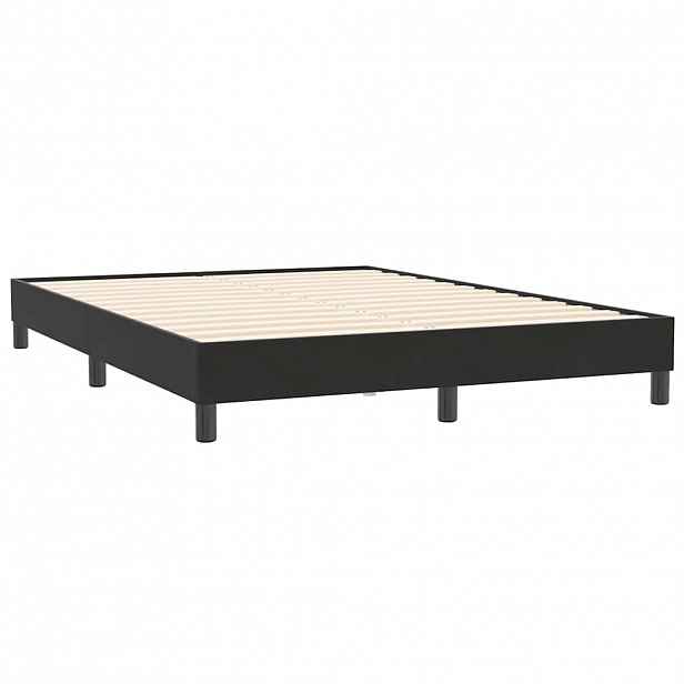 vidaXL Rám postele bez matrací černý 160x210 cm samet