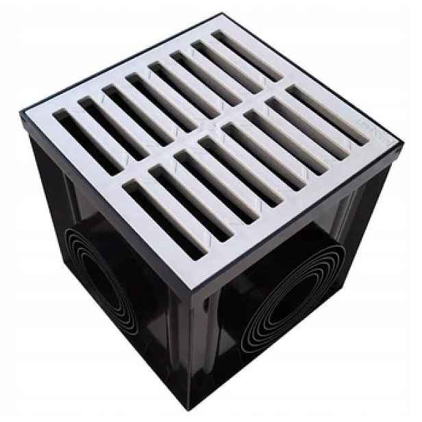 Zmm Maxpol šachta 300x300mm s Pvc mřížkou A15 šedá 01882