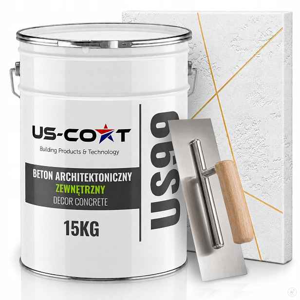 Fasádní Omítka S Betonu 15 Kg Bílá F101 Hotová Hmota Stěrka