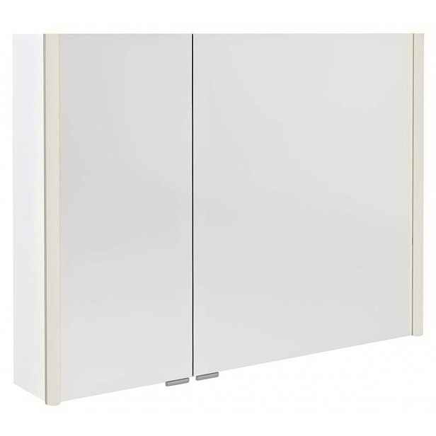 Sapho Alix - Zrcadlová skříňka s LED osvětlením 96x70x18 cm, 2x dvířka, bílá AX196-0030