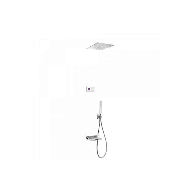 Tres SHOWER TECHNOLOGY 09286315 Termostatický podomítkový elektronický vanový set - lesklý chrom