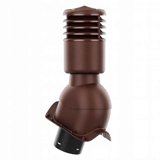 větrací komín Izolovaný Smart fi125 pro vlnitou desku Bronz 8017
