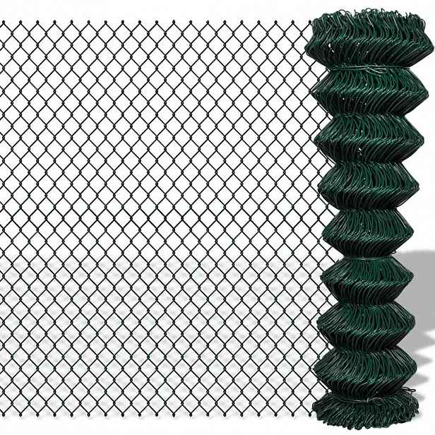 vidaXL Drátěné pletivo ocel 1,5 x 25 m zelené