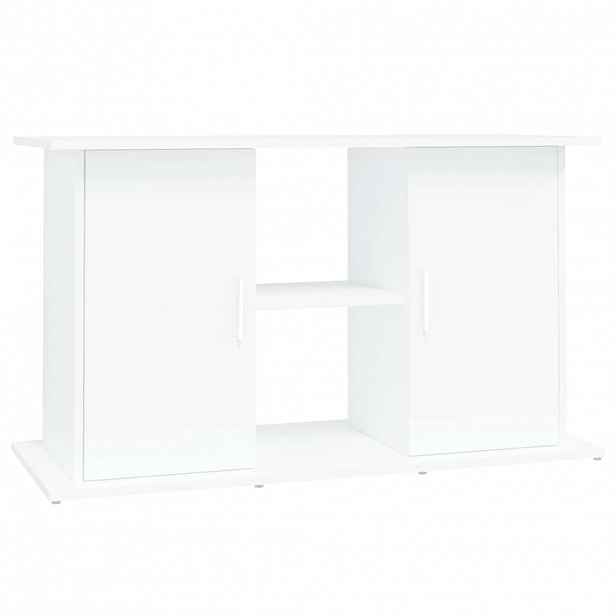 vidaXL Stojan na akvárium bílý 101 x 41 x 58 cm kompozitní dřevo
