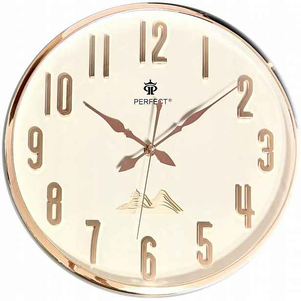 Nástěnné hodiny Perfect PW363-1700-4-RG 35 cm Tekoucí ručička