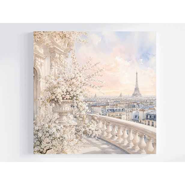 Obraz Na Plátně Canvas Město Francie Paříž Terasa Balkon Panorama 50x50