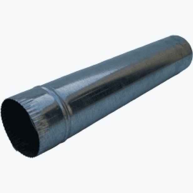 Trubka Pecní Černá 1 Mb Z Plechu 1 MM 100 MM