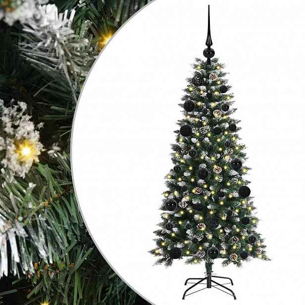 vidaXL Umělý vánoční stromeček Zelená 120 cm PVC, plast a ocel