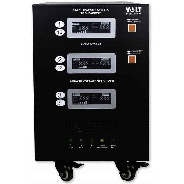 Avr Pro 25000VA 3% 3F Stabilizátor Napětí Třífázový Volt Polska